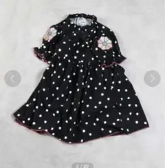 MARKEY'S キルトプリントランタンスリーブワンピースのサムネイル