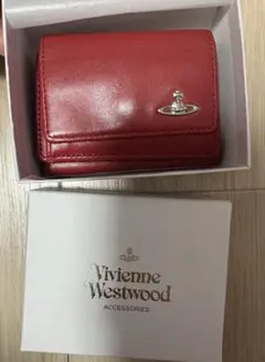 viviennewestwood 財布 三つ 折り レッド