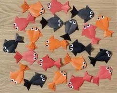 500個 金魚 折り紙 ハンドメイド 夏祭り 夏 7月 6月 保育園 秋祭り