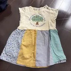 R/M clothing パッチワーク ワンピース 90cmのサムネイル