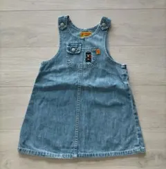 MIKI HOUSE DOUBLE.B デニムジャンバースカート