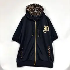 トラックジャケット パーカー ジャージ キティーちゃん ヒョウ柄 Y2K