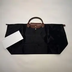 《-5%》【24日まで】ロンシャンXLトラベルバッグ ブラック パリ