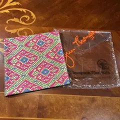 Jim Thompson シルクスカーフ 85cm、未使用。インテリアにも。