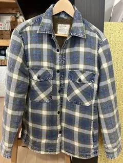 BAYFLOW チェック柄 ボアシャツ