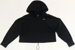 NIKE ナイキ クロップドパーカー M ブラック ショート丈 フーディのサムネイル