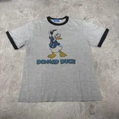東京ディズニーリゾート限定 ドナルドダック リンガーTシャツ　S
