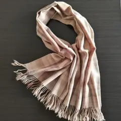 チェック柄 大判 マフラー ストール ひざ掛け ウール100% 厚手