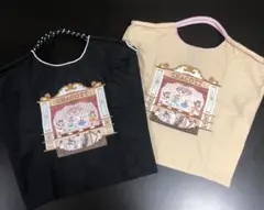 【新品未使用】猫刺繍トートバッグ ショッピングバッグ エコバッグ　2個セット