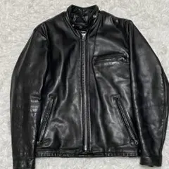 【美品】ショット ライダースジャケット ライナー付き 黒 ブラック 36 S