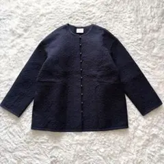 yuni 完売Flower キルティング ジャケット ネイビー