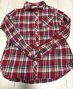 アースミュージックアンドエコロジー　チェックシャツ