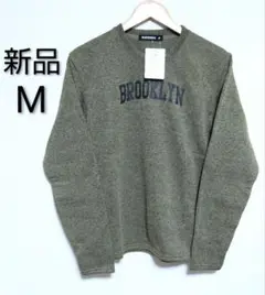 【新品】BARCEDOS ニットフリース クルーネック 裏起毛 トレーナー