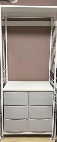 無印良品スチール製 ワイヤーシェルフ ハンガーラック 収納追加棚板➕おまけ棚板 無印良品スチール製 ワイヤーシェルフ ハンガーラック 収納追加棚板