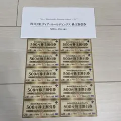 【送料無料】ヴィア・ホールディングス株主優待券5000円分