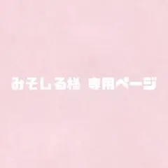 みそしる様 専用ページ