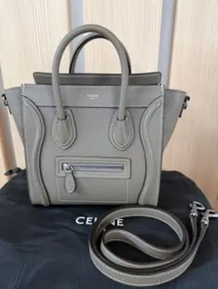 【 最終値下げ】【美品】CELINE ラゲージナノ　スリ