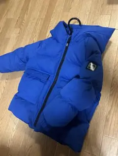 GAP青いダウンコート フード付き
