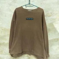 KANGOL カンゴール　ブラウン スウェット ロンT ワイドシルエット