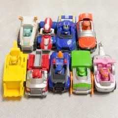 パウ・パトロール ミニカー 9台セット　限定チェイスカー有り！のサムネイル