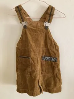 ブラウン コーデュロイ サロペット 90cm