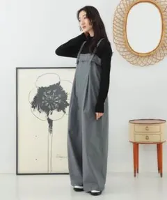 Ray BEAMS チェック ワイド サロペット　オールインワン　タグ付き