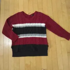 INGNI Vネックニットセーター ボルドー