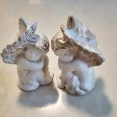 天使の置物 2体セット エンジェル オブジェのサムネイル