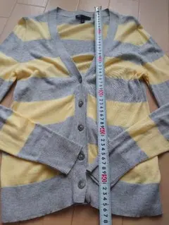 Gap カーディガン XS グレーとイエロー