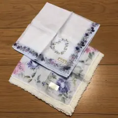 NINA RICCI ニナリッチ ハンカチ 新品2枚セット