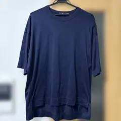 UNIQLO +Jネイビー コットン 半袖Tシャツ S