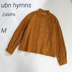 ubn hymns ZAMPA　スエード　レース　ハイネック　トップス　透け感