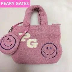 週末セール！パーリーゲイツ スマイリーカートバッグ ラウンドバッグ ボア素材