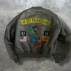 AVIREX MA1 フライトジャケット USA製 フェード◎ VF117