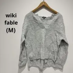 wiki fable （ワイルド フェイブル）Vネック ニットセーター (M)