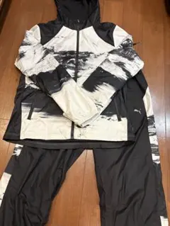 PUMA ジャージ上下セット ブラック・ホワイト　L