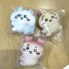 ちいかわ　クリップぬいぐるみ　うさぎ　古本屋　モモンガ　セット