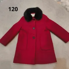 Zara Girls 赤いウールコート 122cm