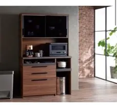 【値下げしました】パモウナ　カップボード　ウォールナット　120cm 楽天市場】【送料無料】パモウナ SY 幅120cm キッチンボード