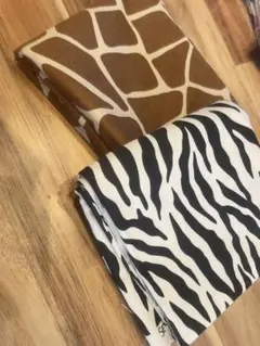 ★アニマルプリント★ ツイル ジラフ(キリン) ゼブラ　プリント カット