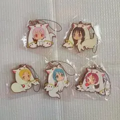 魔法少女まどか☆マギカ　ラバーストラップ　5点セット