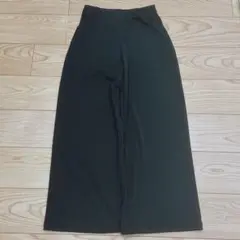 UNIQLO ユニクロ /クレープジャージーストレートパンツ S ブラック 黒