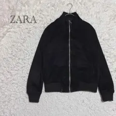 ザラ　ブルゾン　ジャケット　ブラック　ジップアップ　EUR M ゆったりサイズ