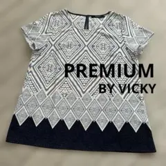 PREMIUM BY VICKY 半袖カットソー 幾何学模様のサムネイル