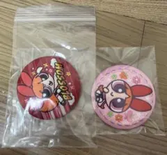 パワーパフガールズ　刺繍缶バッチ　ブロッサムセット