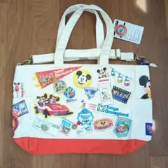 新品 東京ディズニーランド40周年トートバッグ 復刻デザイン レトロ