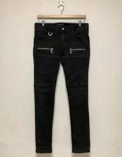 NO ID. バイカー スキニーデニム 蛇腹 biker jeansのサムネイル