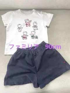 familiar ファミリア　Tシャツ　ショートパンツ　2枚セット 90 女の子