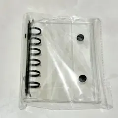 【即日発送】　A7クリアシール帳 バインダー　ブラック