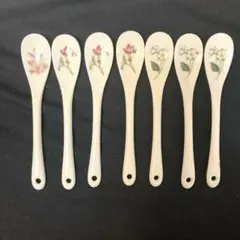 ナルミ花柄陶器スプーン7本セットのサムネイル